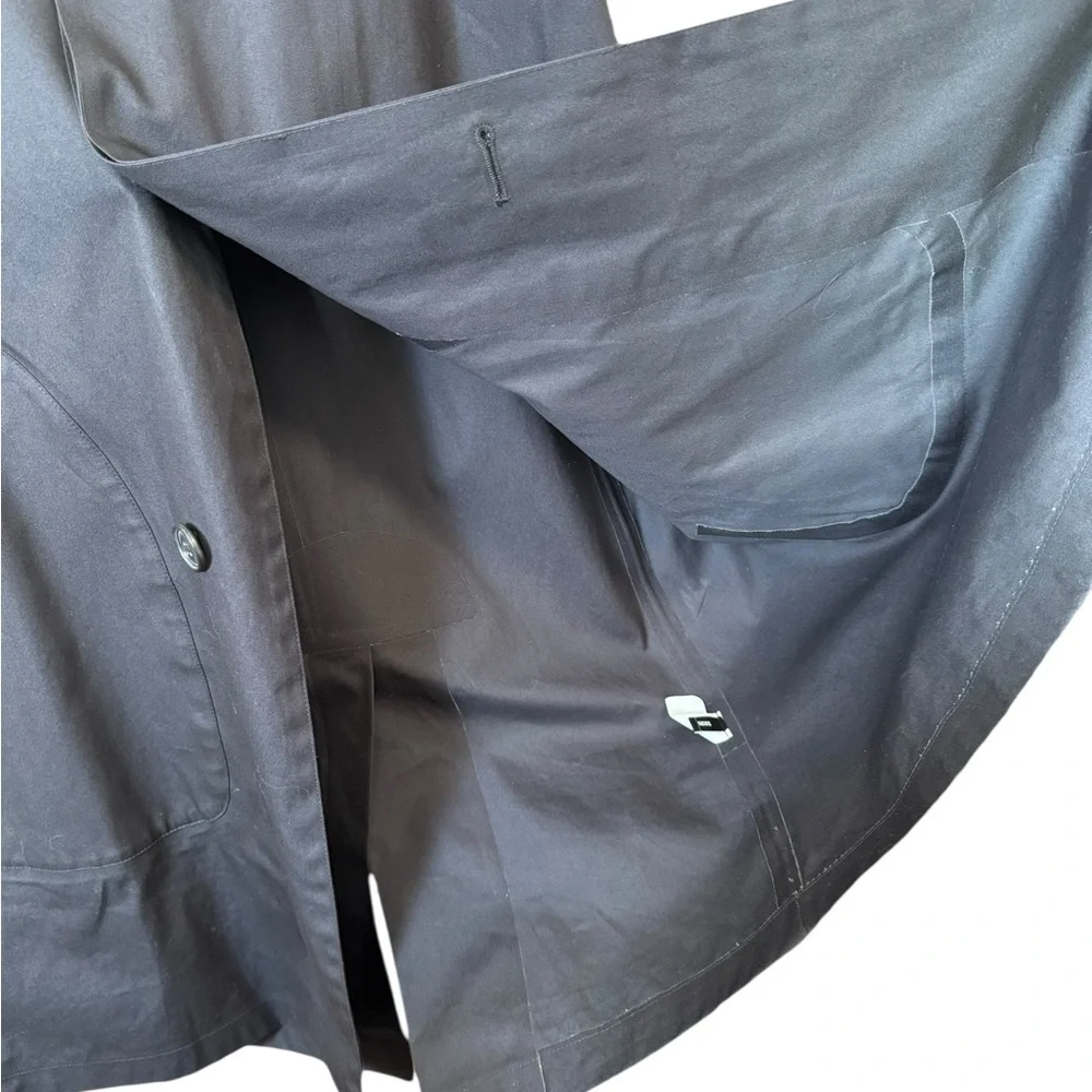 Jack Spade Bleecker Street New York Charcoal Grey Trench Coat Size M